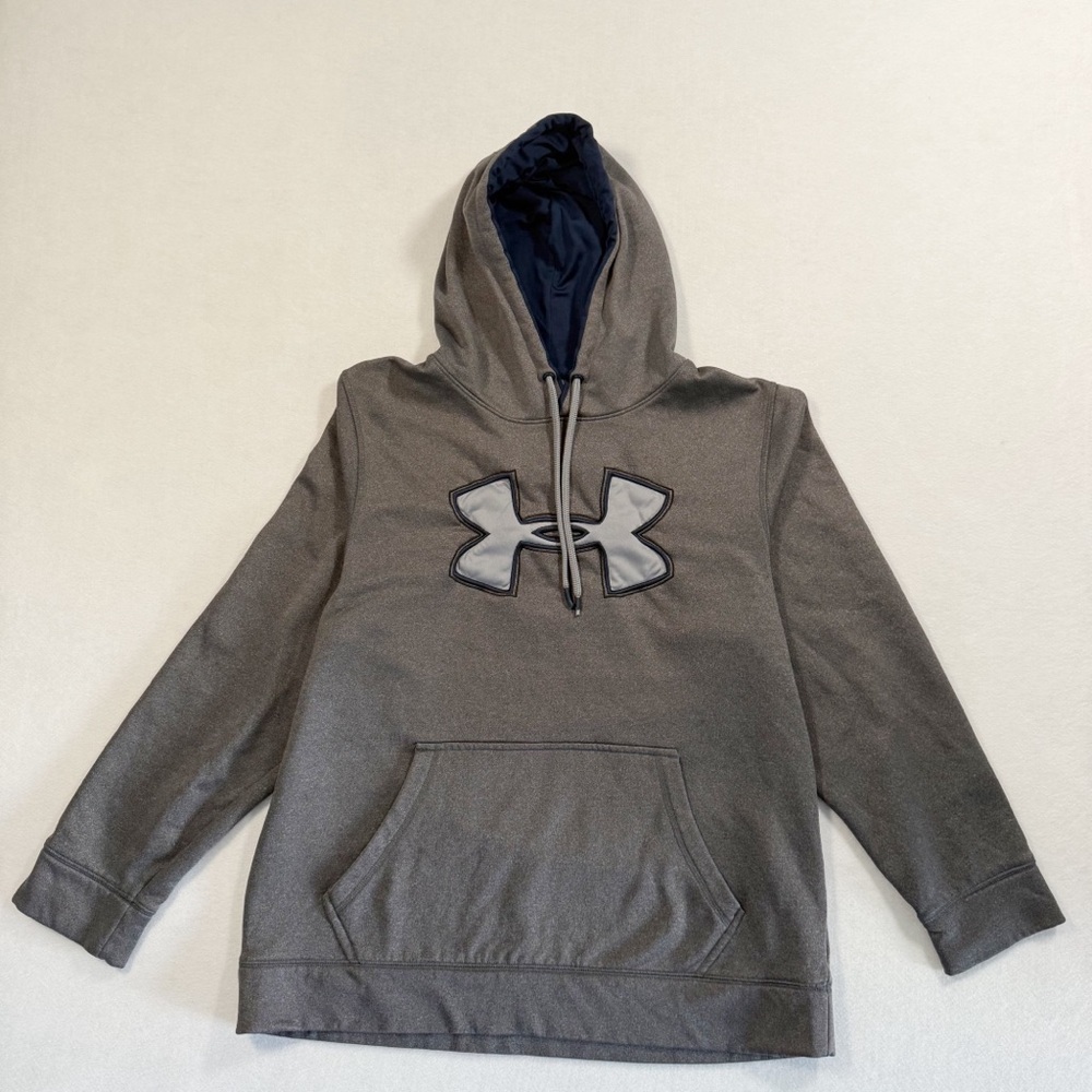 Under Armour Storm Hoodie Men’s Size Medium Gray Water-Resistant Pullover